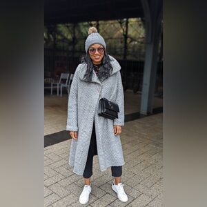 Oversized Textured Coat